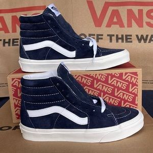 Vans WMNS Sk8-HI Pig Suede Parisian Nights/Nw White Sneakers